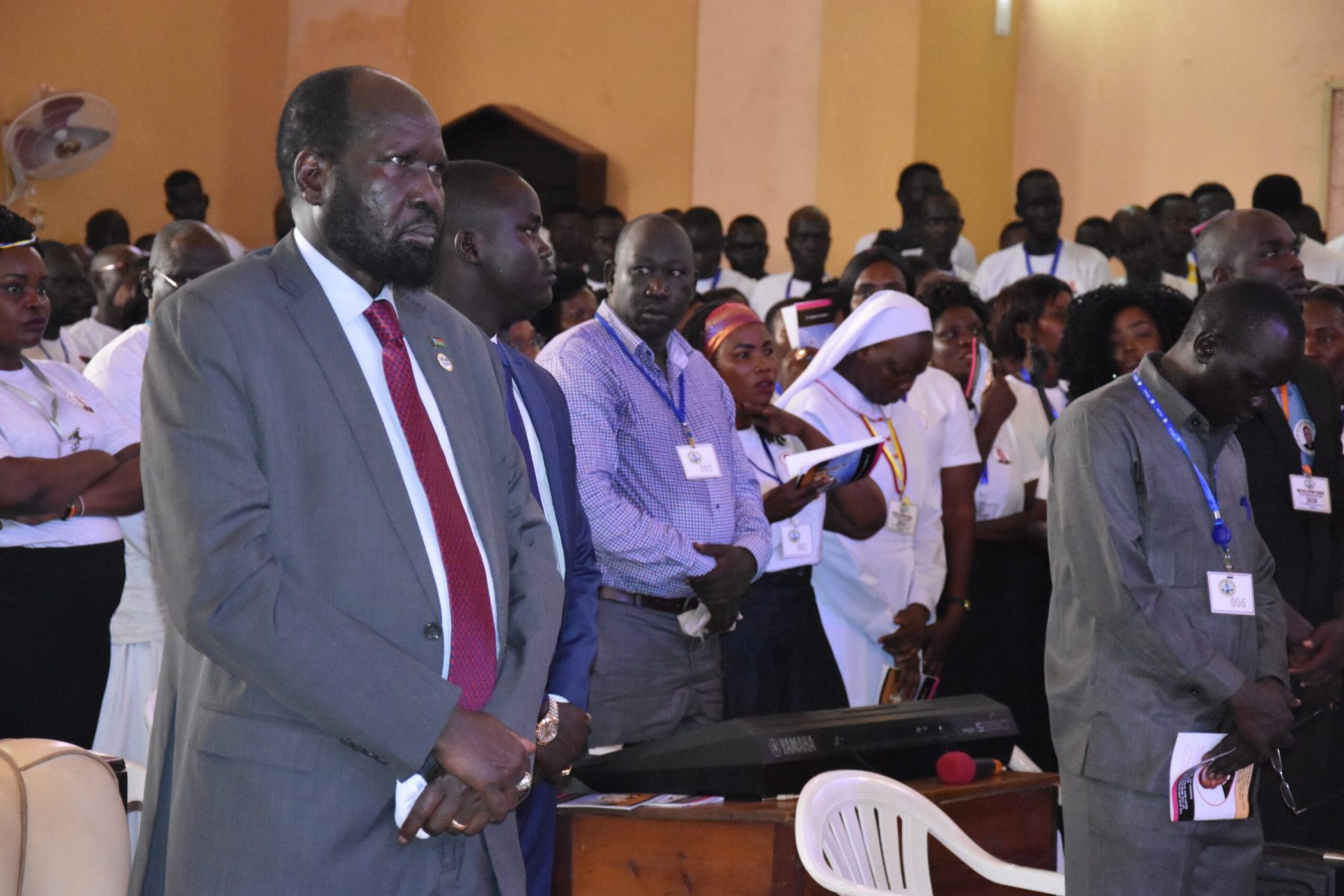 His-Excellency-President-Salva-Kirr-attending-the-installation-of-the-Archbishop-Stephen-Ameyu-scaled